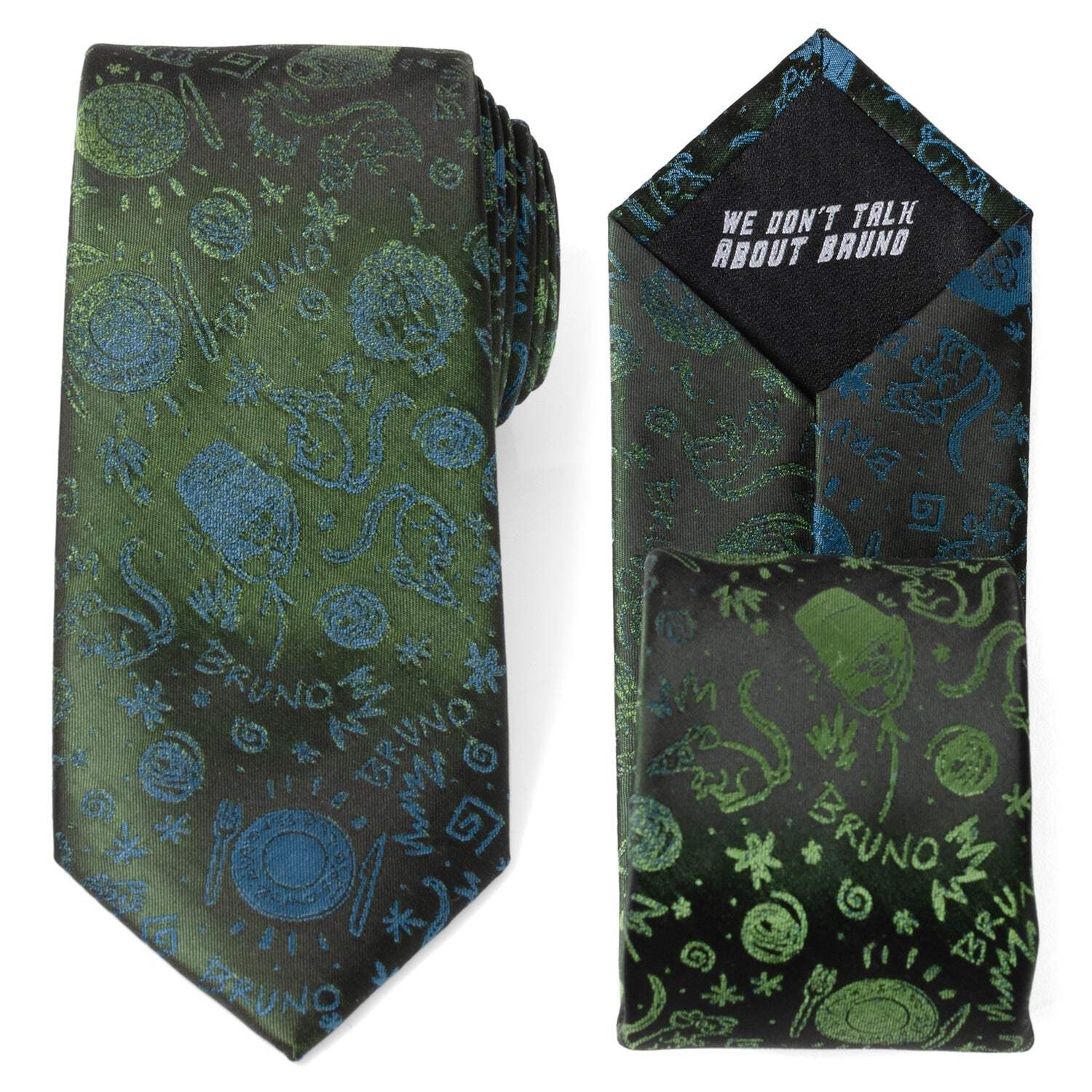 👔 Disney Encanto Bruno Multi Black Men's Tie