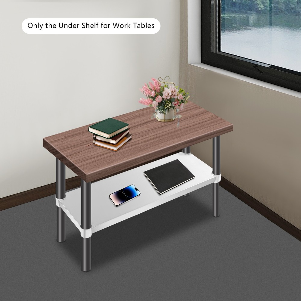 Stainless Steel Undershelf Worktable's Under Shelf Max Load 100kg Storage Board