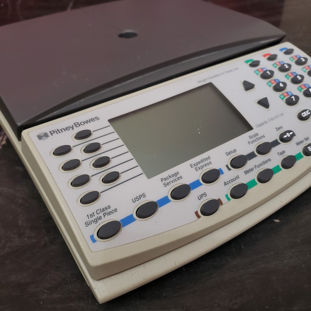 Vintage Pitney Bowes Digital Postage Scale Model N500 Postal Weight Classifier