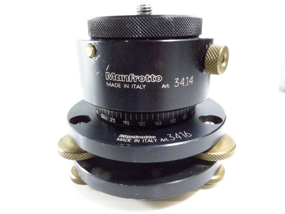 Manfrotto Bogen 3416 Leveling Head w/ 3414 Panoramic Rotation Unit