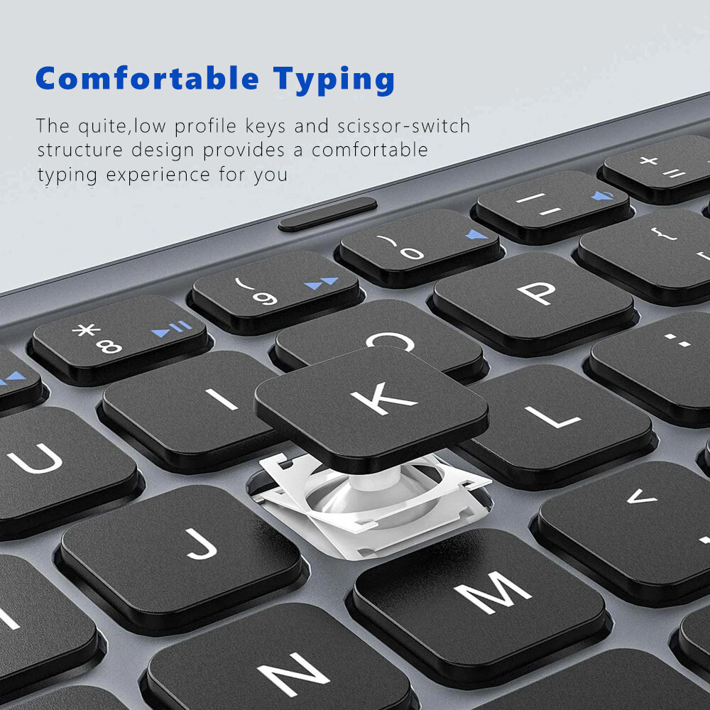 Mini Foldable Wireless Bluetooth Keyboard for PC Laptop iPhone iPad iOS Tablet