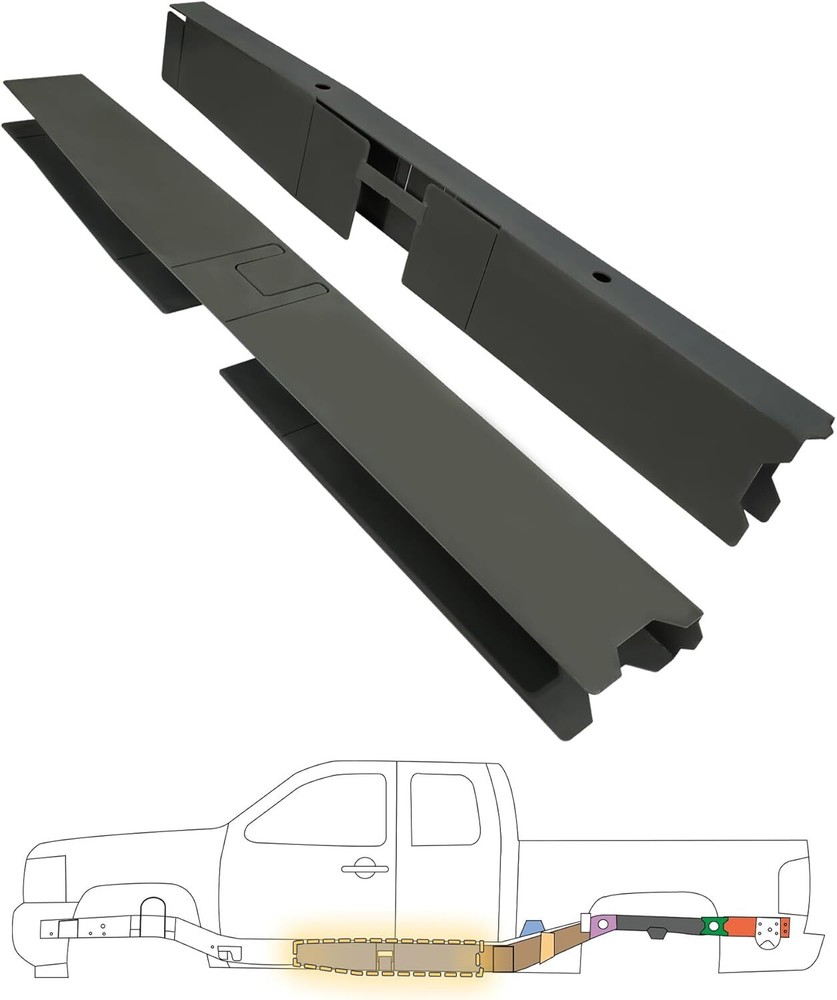 Mid & Mid-Rear Frame for 2007-2014 Chevy Silverado & Sierra 1500 Ext & Crew Cab