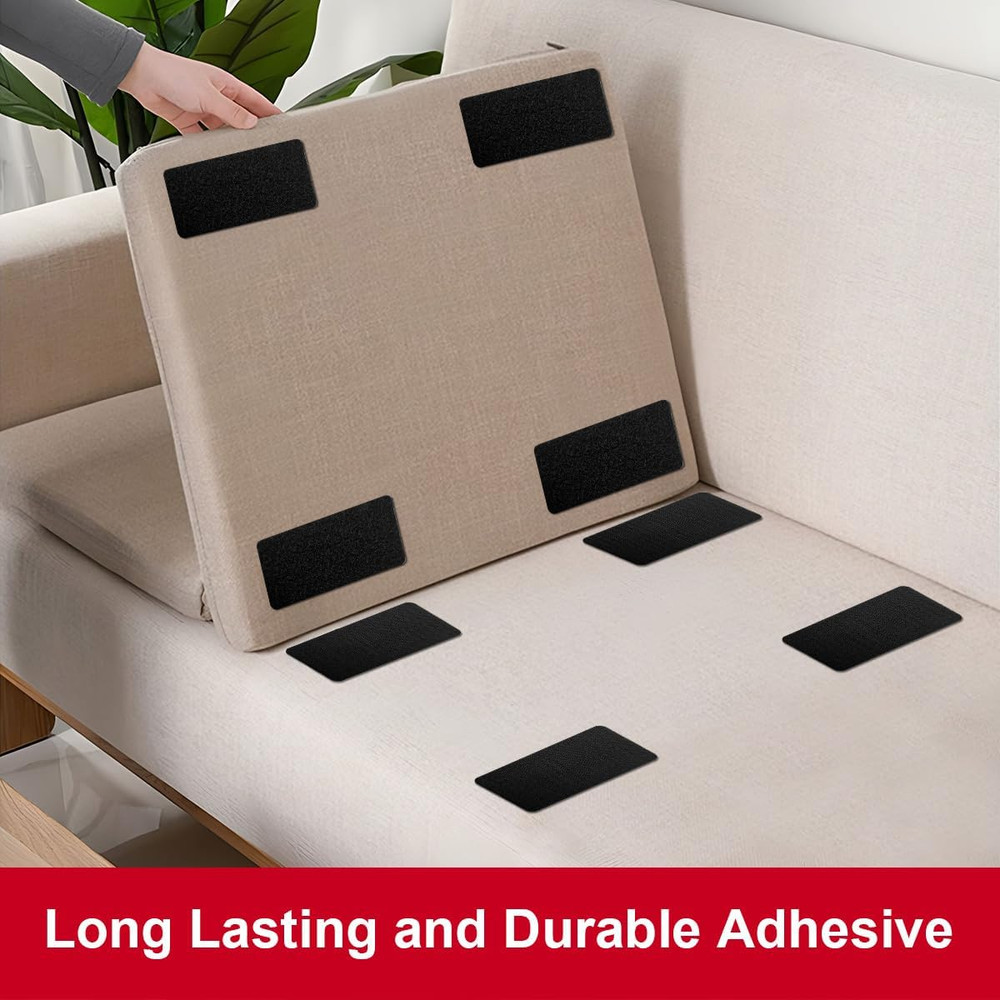 2X4 Inch Hook and Loop Strips with Adhesive, Nylon Heavy Duty Hook and Loop Tape