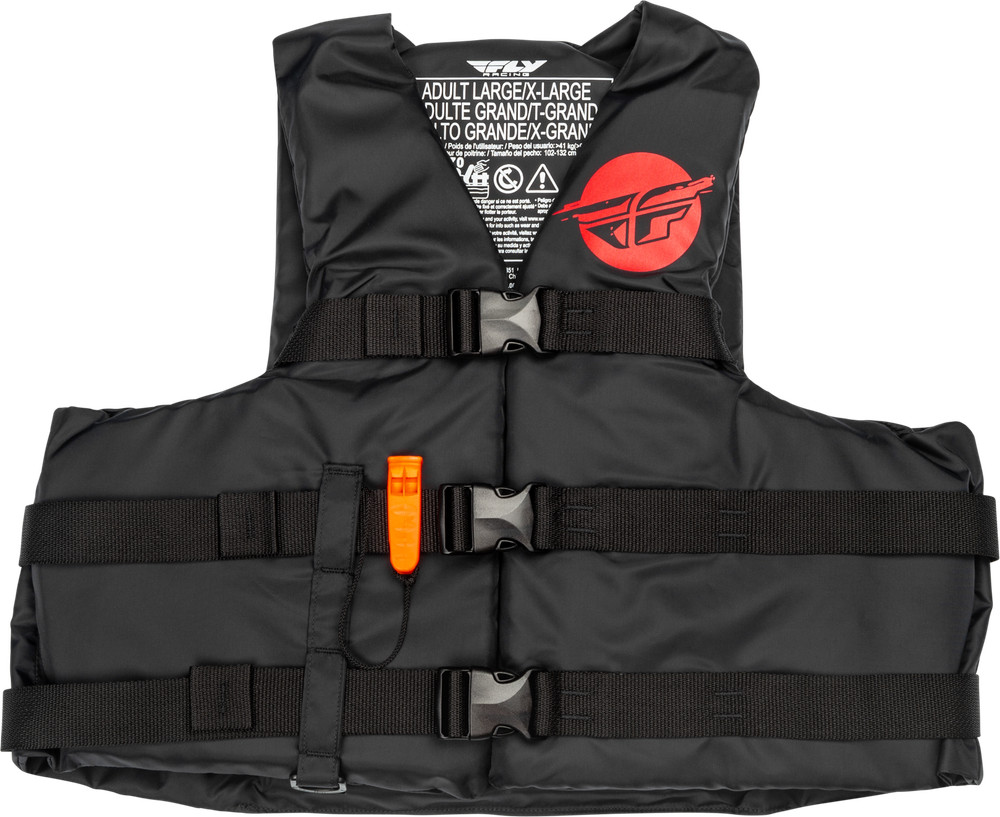 Fly Racing Nylon Flotation Vest Sm/Md Black/Red