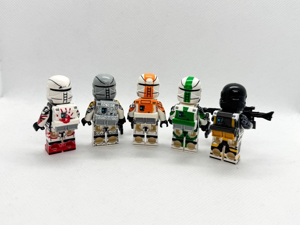 Custom Star Wars Elite Clone Commandos Delta Squad Clone Wars Boss Fixer Scorch