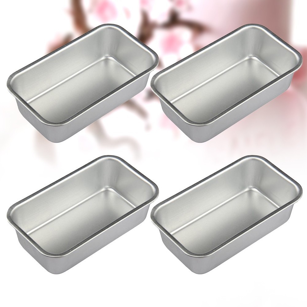 4pcs Practical Baking Tray Set for Cakes and Breads Kitchen Use