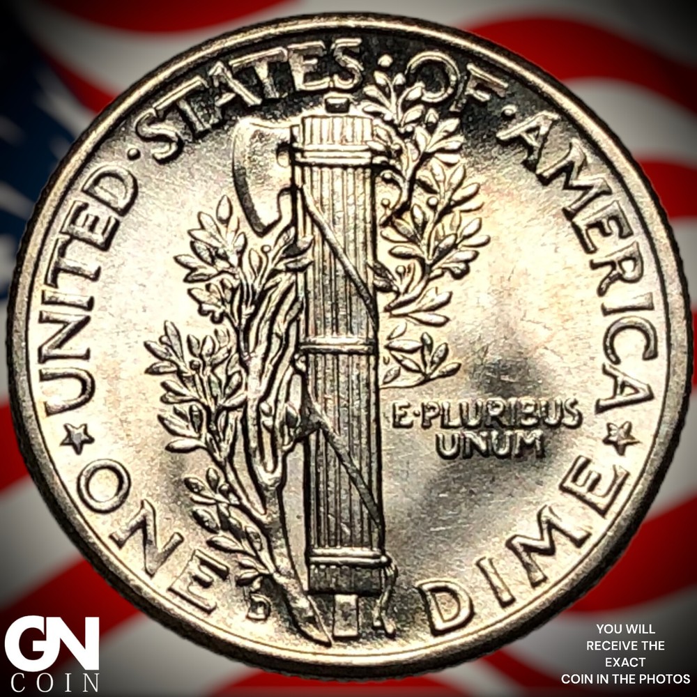 1943 D FSB Mercury Dime X7236