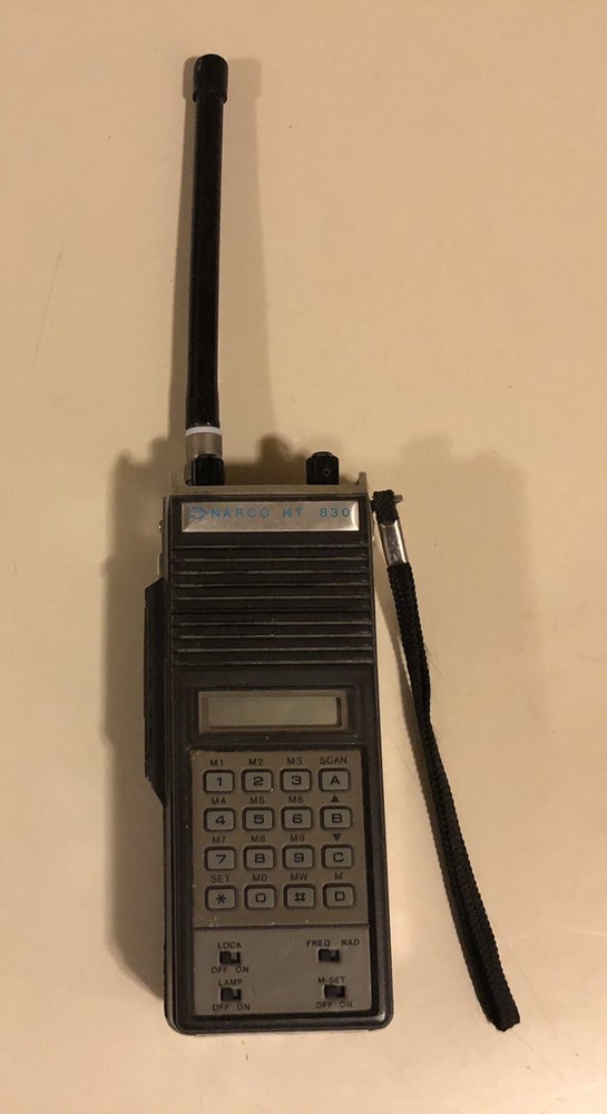 Narco HT 830 Tranceiver Navigation Nav Com 920 Channels With Antenna Untested