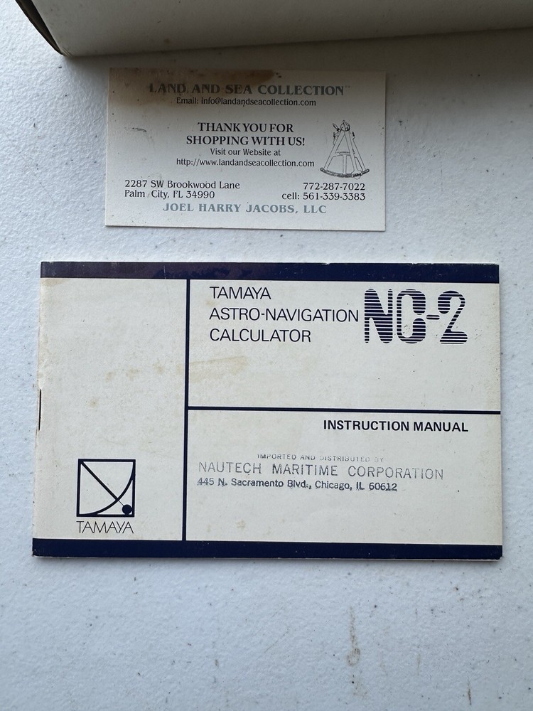 Tamaya Astro navigation calculator   Model NC-2