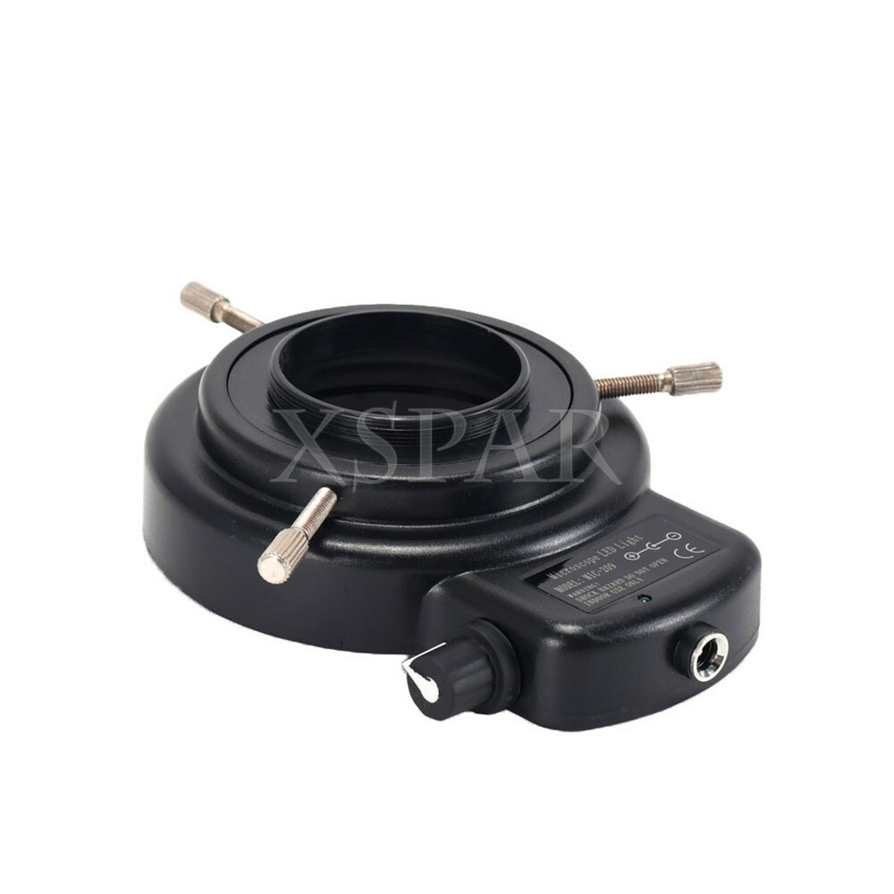 144-LED Microscope Ring Light Illuminator Microscope LED Light 6500K w/ Adapter