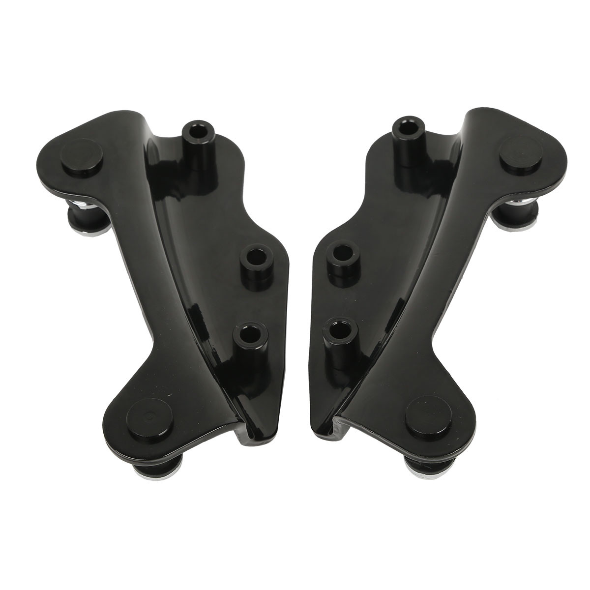 Black 4 Point Docking Hardware Kits For Harley Street Glide Road King 2009-2013