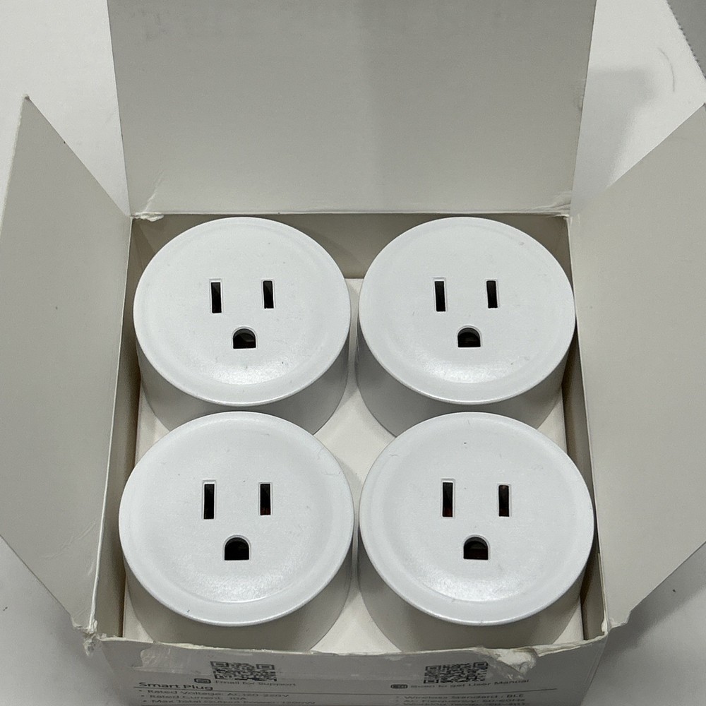 BLE Smart Plug Compatible with Amazon Alexa Echo Pack of 4