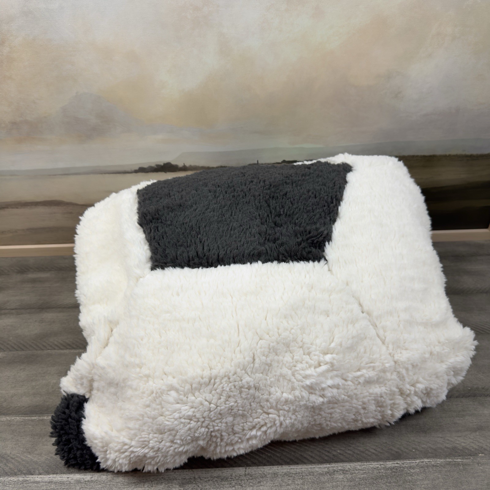 Pottery Barn Teen Soccer Ball Bean Bag Chair Slipcover Only Large Multicolor NWT