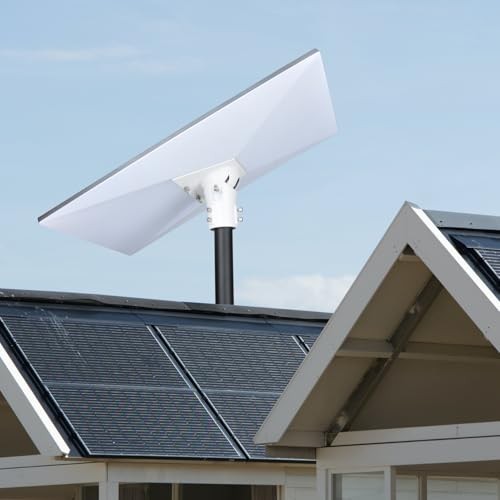 Pipe Adapter Pole Mount for Starlink Gen 3, Adjustable Pole Mount Adapter White