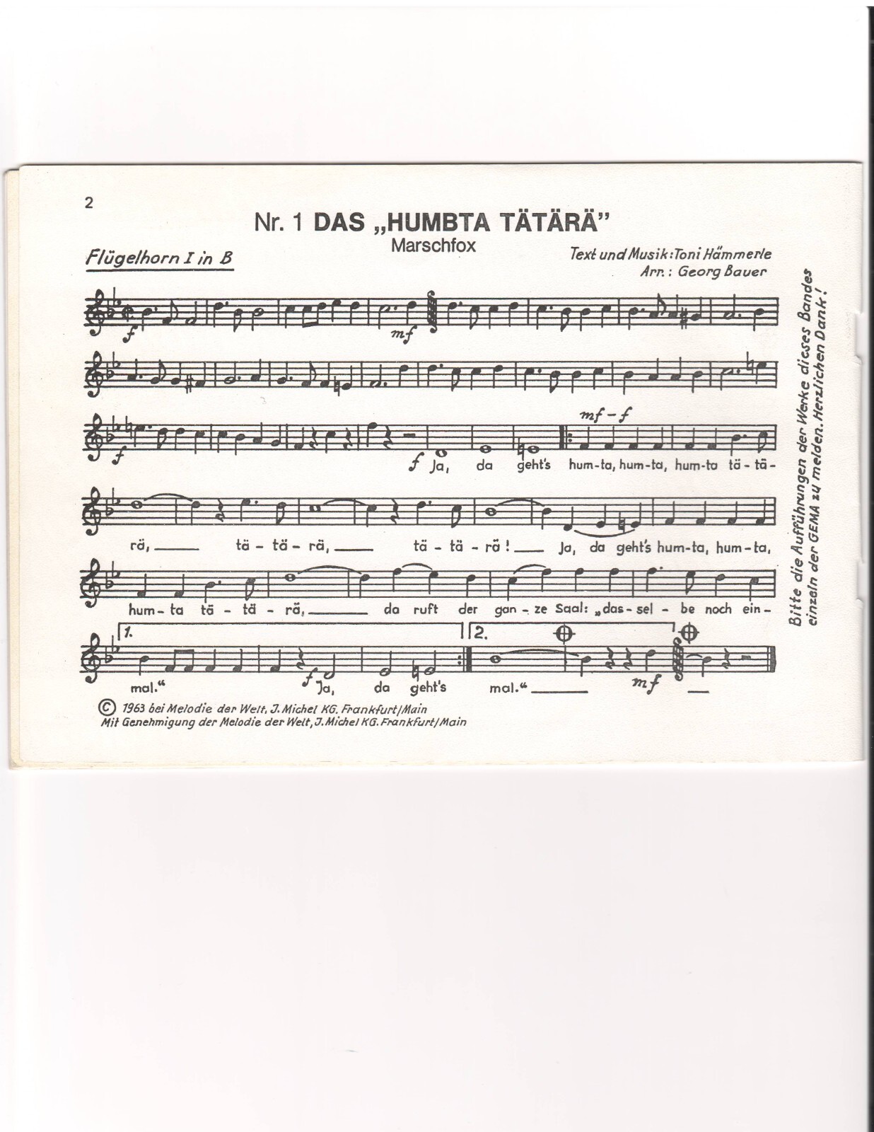 Alleszurstimmung German Band/Brass Quintet/Oktoberfest Band Sheet Music