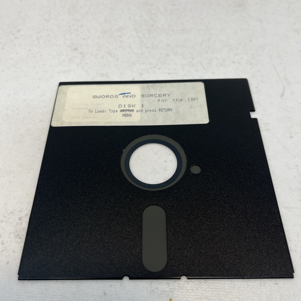 Swords and Sorcery 5.25" Floppy Discs (1 & 2) - Untested