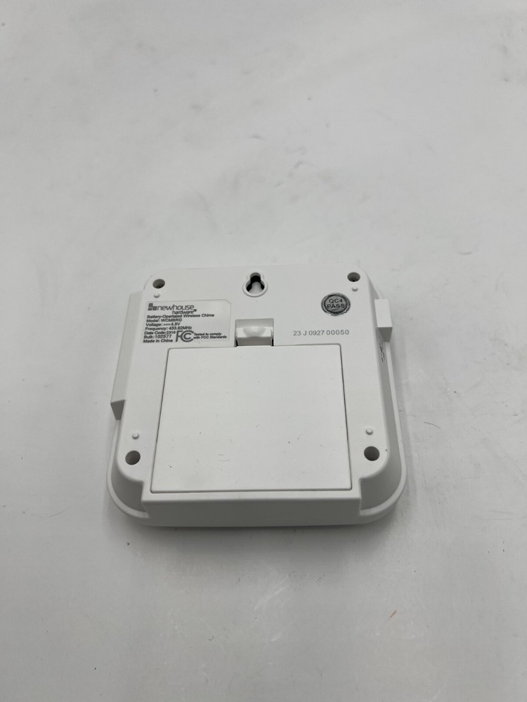 Newhouse Hardware Ada Wireless Door Chime Lighted Strobe Push Button WCMBRGB