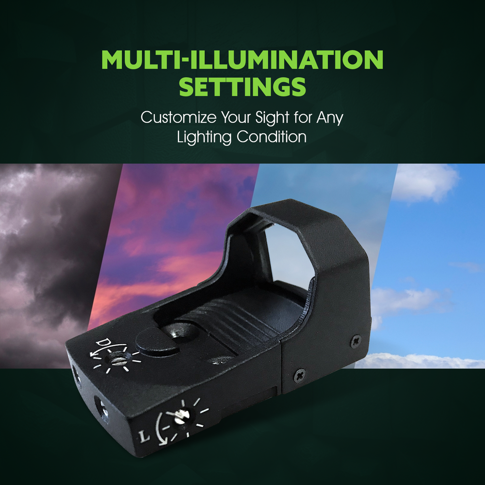 Ade Optics RD3-006B Python Green Dot Mini Reflex Sight For Handgun (not red)