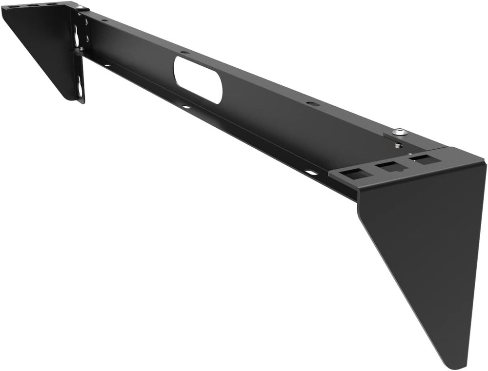 1U Vertical Wall Mount Rack - Foldable Patch Panel Bracket for 19 inches Network