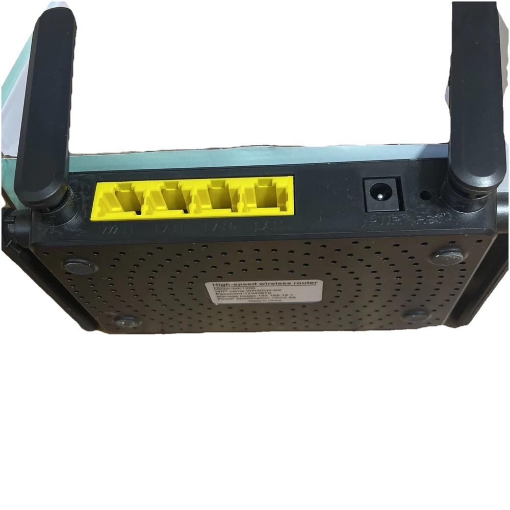High-speed Wall-through Wireless Router, Black; Home-Friendly Desktop Design