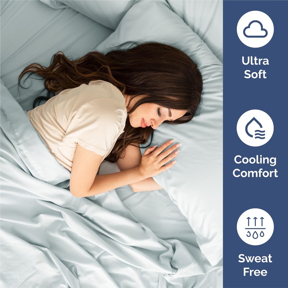King Size 4 Piece Sheet Set - Comfy Breathable Cooling Bed Sheets Set - Hote...