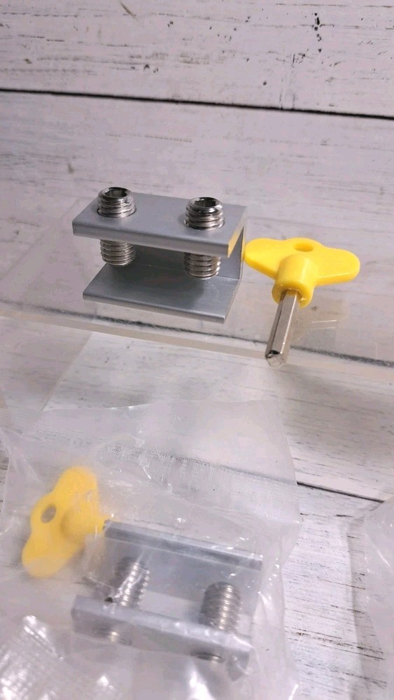 Window Stopper Security Lock with Key Adjustable Slide Easy Installation 9 Pack