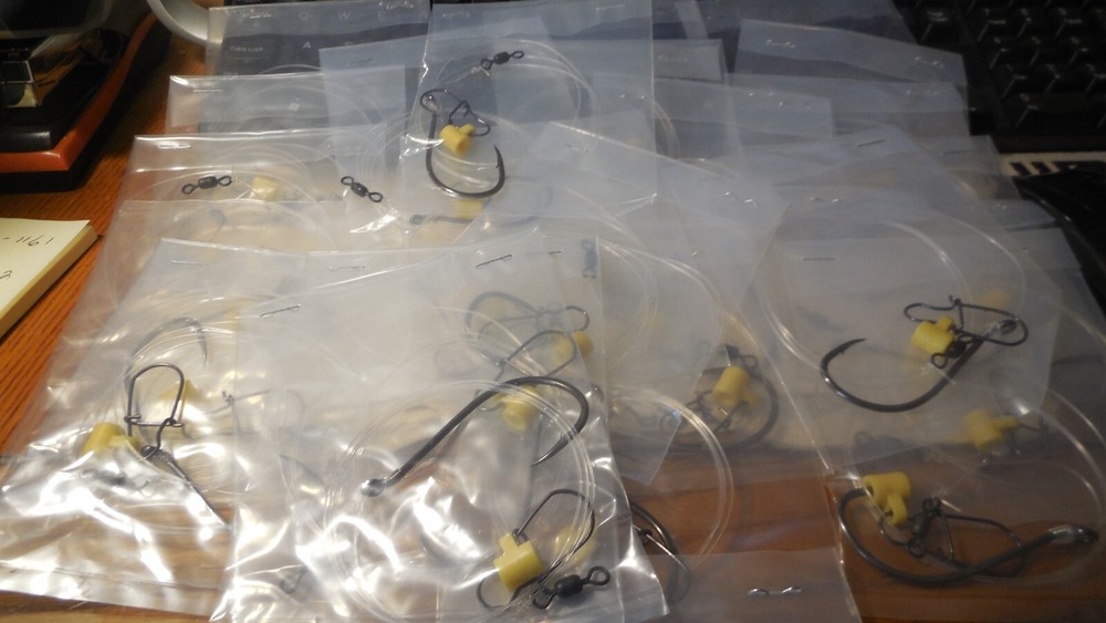 24 fish finder rigs 8/0-9/0-octopus hooks