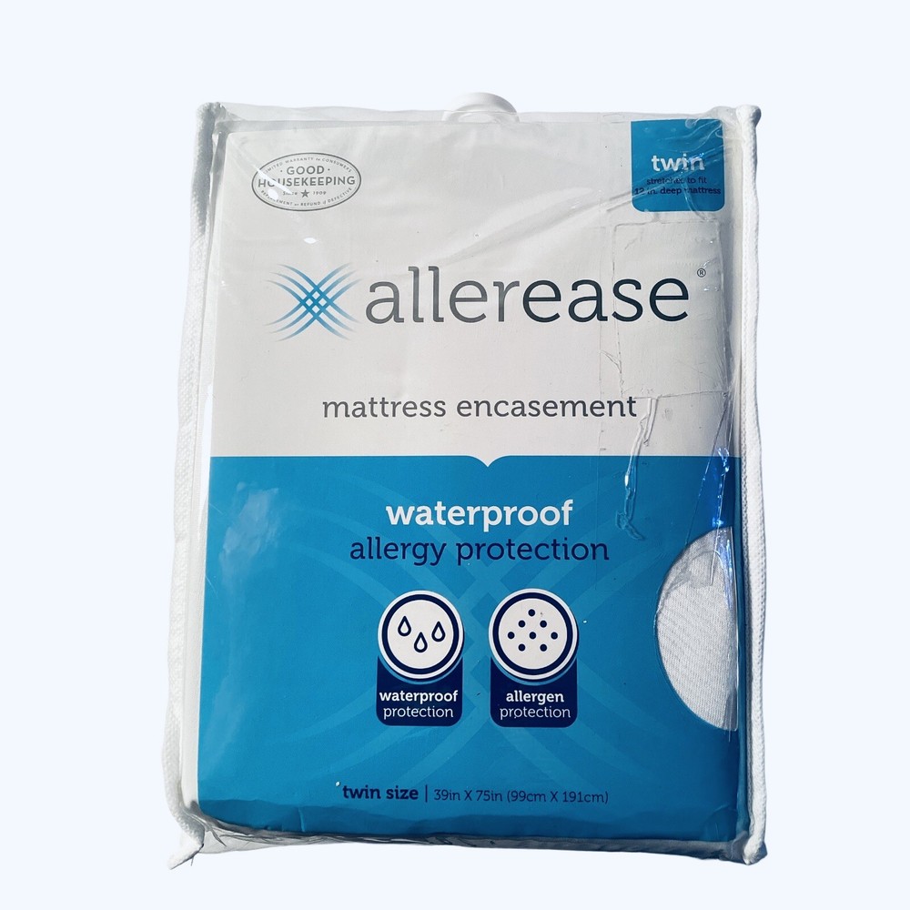 Allerease Waterproof Allergy Protection Mattress Encasement Twin Size