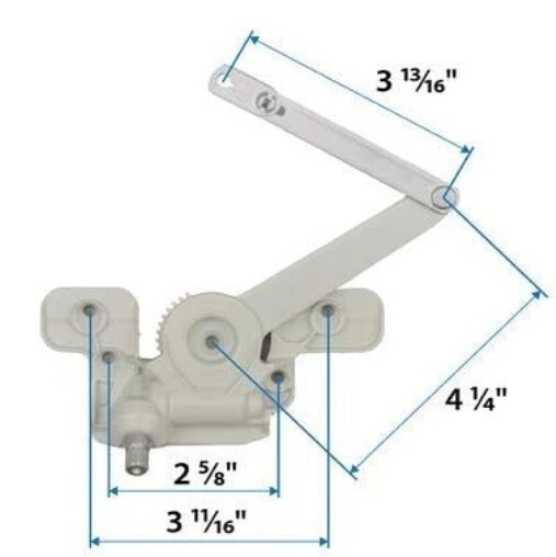 Split Arm Operator Replace Anderson Perma-Shield Improved/E-Z Casement Windows