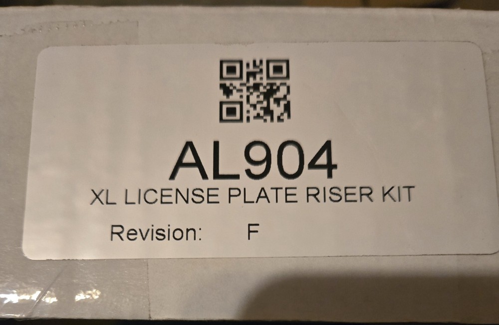 Harmar EXTRA TALL License PLATE RISER