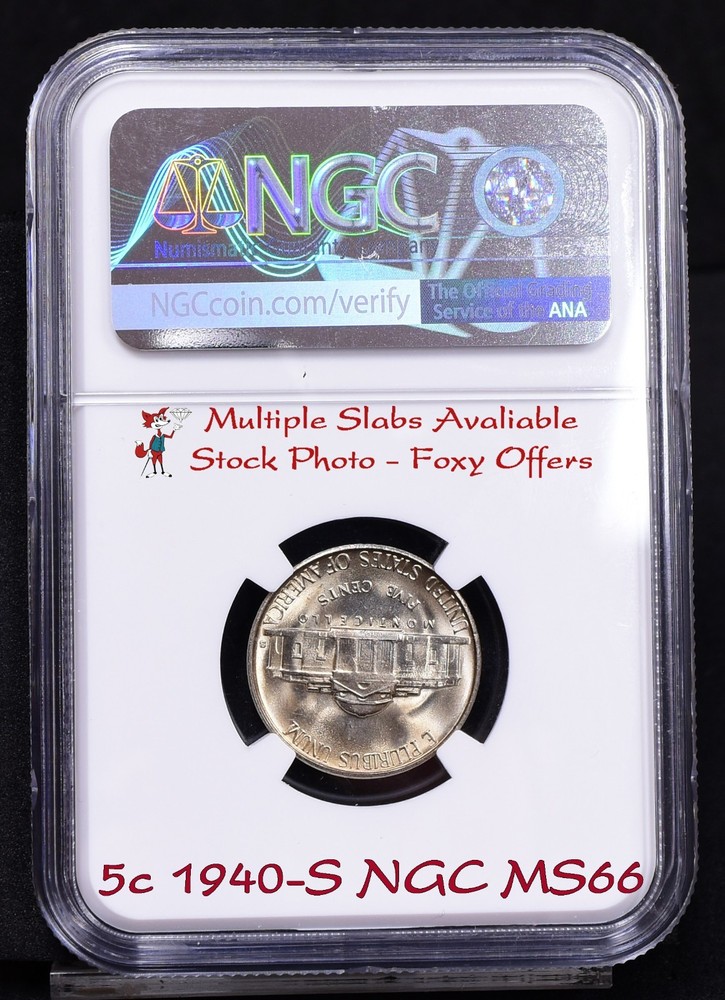 1940-S Jefferson Nickel - NGC MS66 (Bulk)