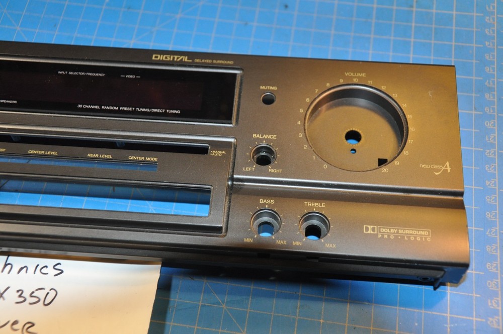 Technics SA-GX350 Receiver Replacement Parts Front Face Panel Plate