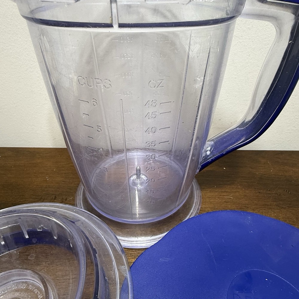 Ninja Master Prep QB900B Replacement 48oz Top Splash Guard Lid Pitcher Cover Blu
