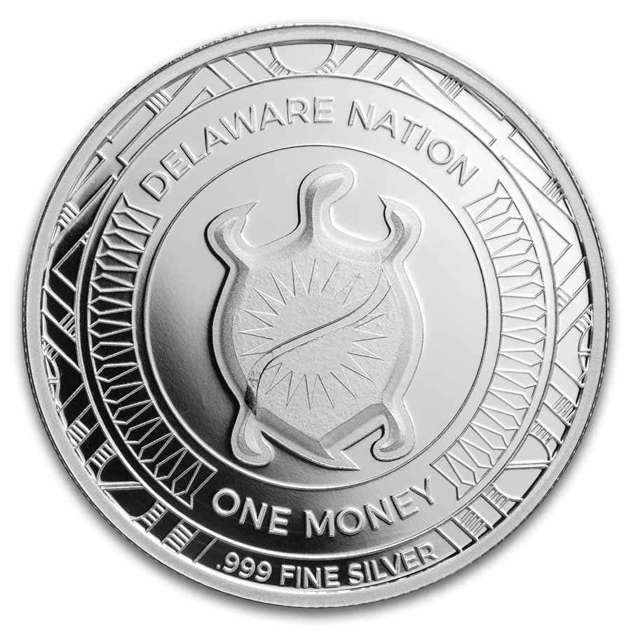 Delaware Nation 1 oz Silver BU