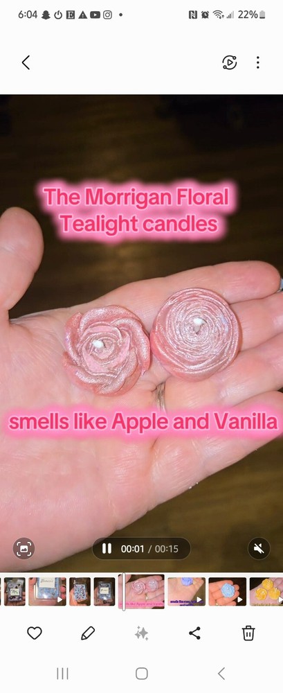 THE MORRIGAN CUSTOM FLORAL TEALIGHT CANDLES