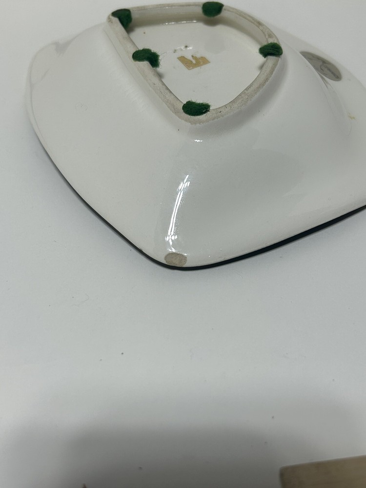 Signed Original Barbara Baatz Hand Painted Ceramic Floral Dish