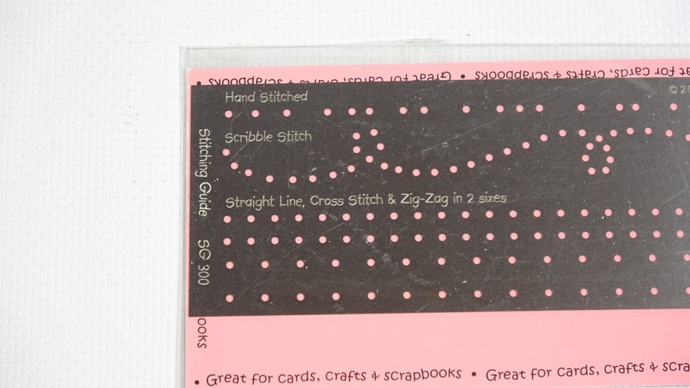 Stitching Guide Lasting Impressions Embossing Stencil Template SG300 - 2003