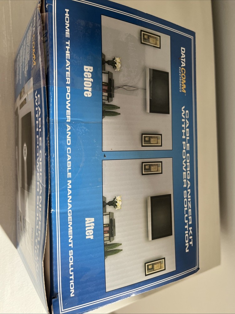 DATACOMM ELECRONICS 50-3323-WH KIT FLAT PANEL TV CABLE ORGANIZER KIT