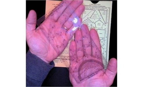 Speed-Up Geometry Ruler Baltimore Drafting Tool 1950s Protractor Stencil