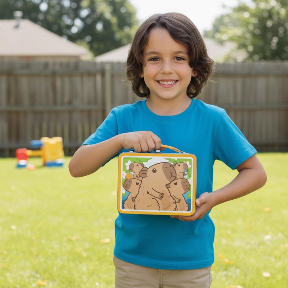 Capybara Fun Box Embossed Collectible Storage Tin