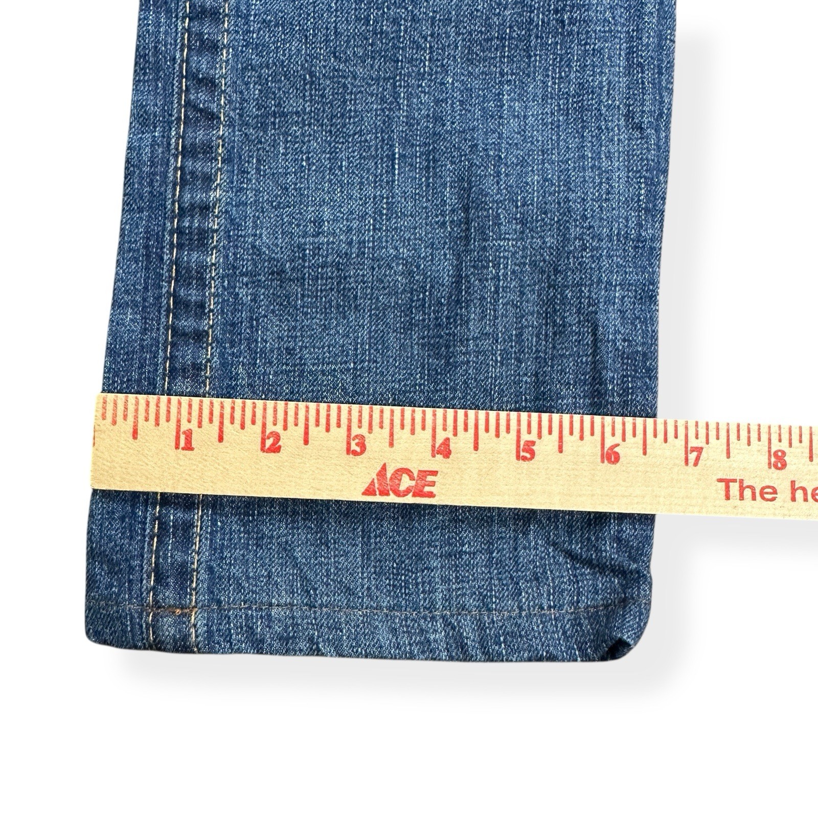 VTG True Religion Size 25 Brianna Baja Boyfriend Button-Fly Serape Patched Jeans