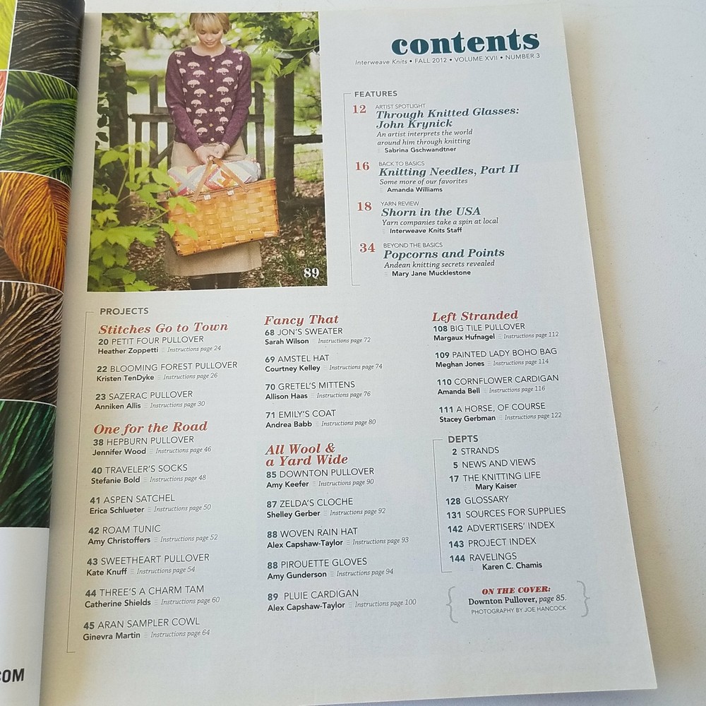 Interweave Knits Fall 2012 Volume XVII Number 3
