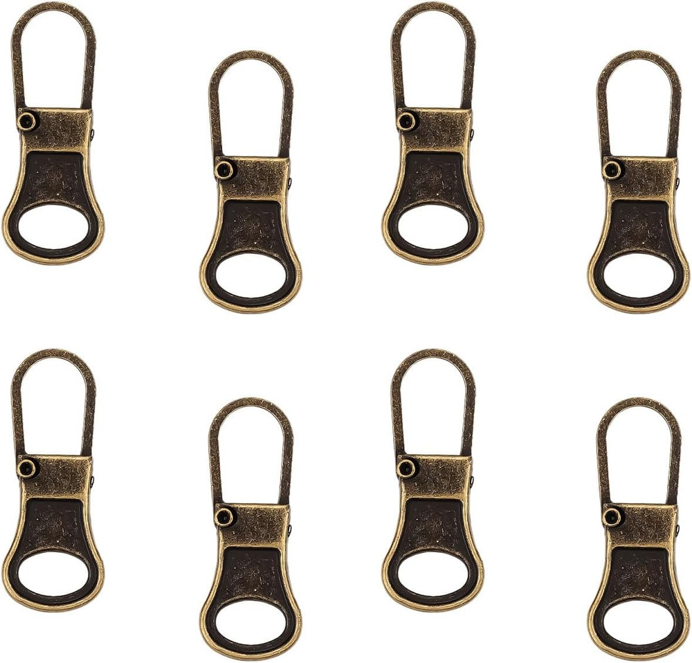8Pcs Zipper Pull Replacement, Zipper Pullers Detachable Zipper Tab Repair Handle