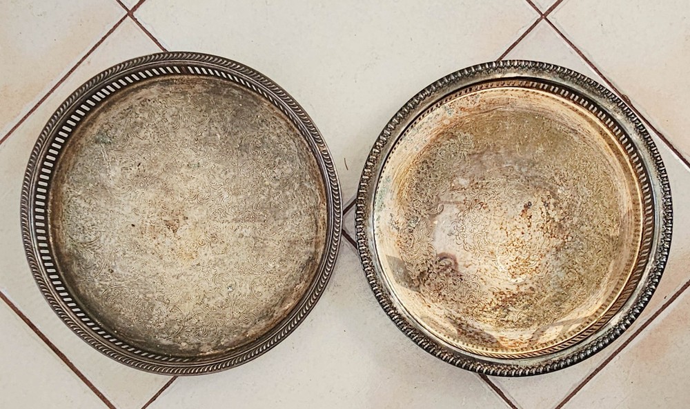 Silverplate Lot 7 Pieces Trays Covered Dishes Assorted Serving Pieces +10 lbs