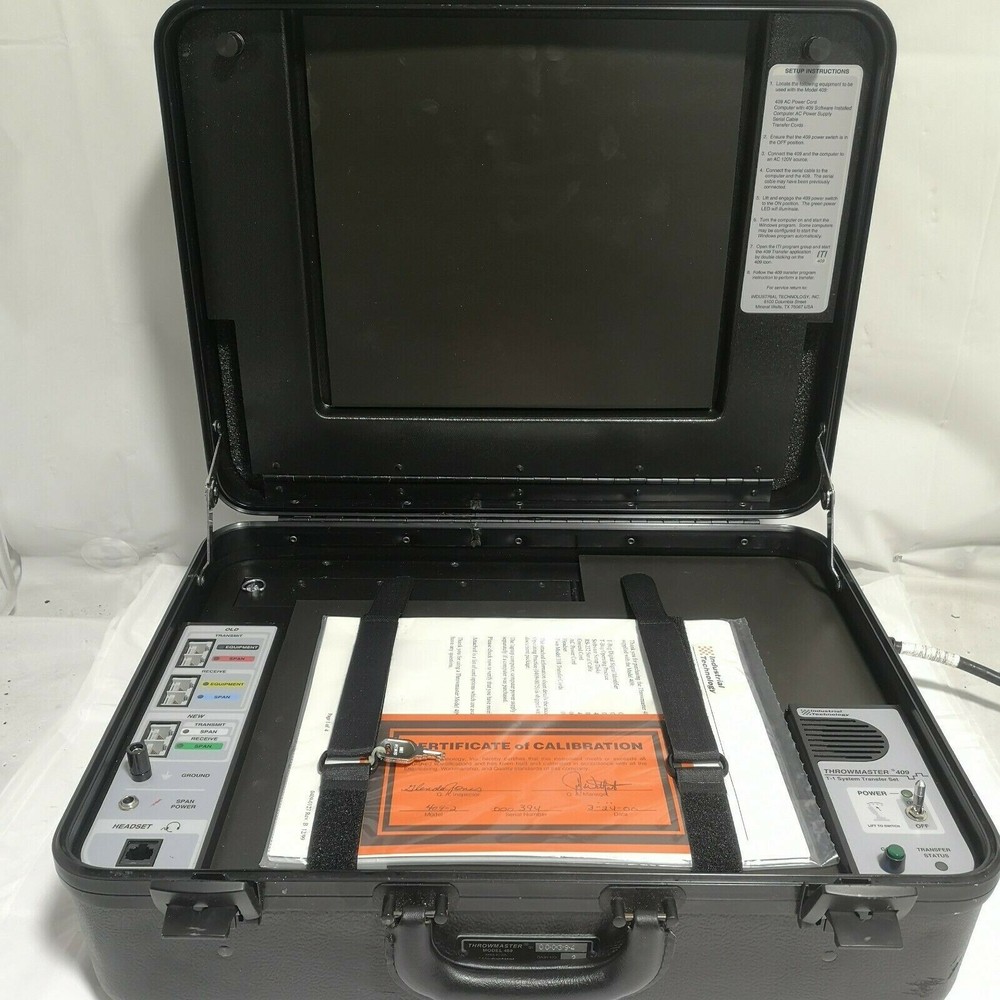 Industrial Technology Throwmaster 409 System Transfer Set Power Tested USED.