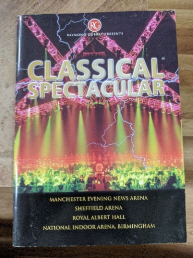 Classical Spectacular 2000 Souvenir Programme Birmingham NIA