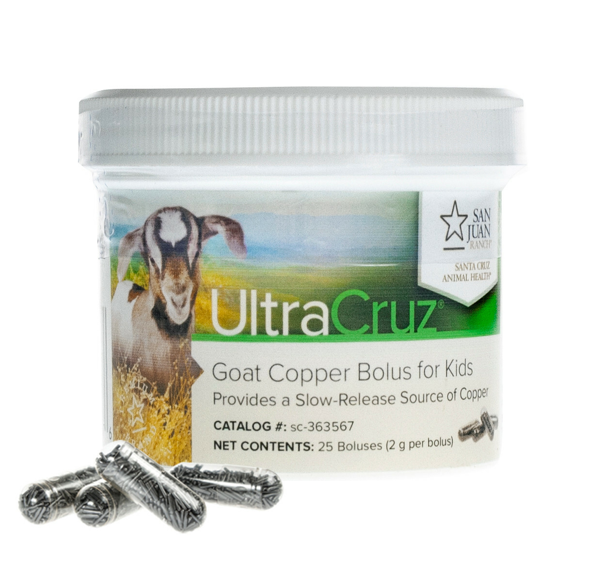 UltraCruz Goat Copper Bolus Supplement for Kids, 25 Count x 2 Grams
