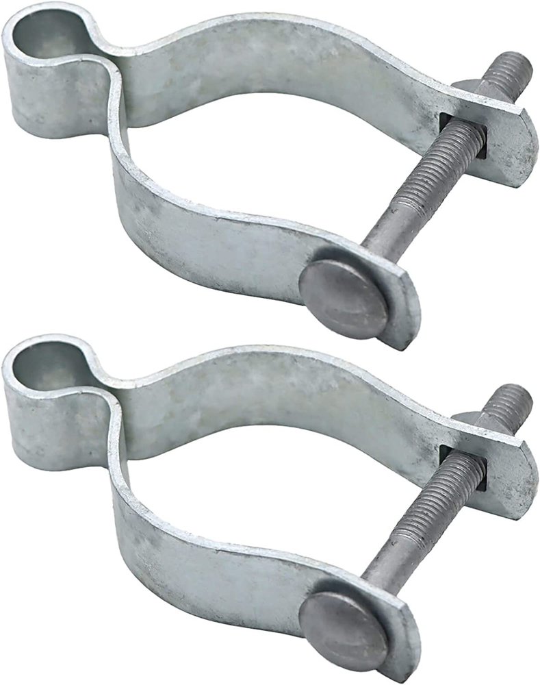 2 Pcs Chain Link Fence Gate Post Hinge for Outside Diameter Post/Pipe Pressed