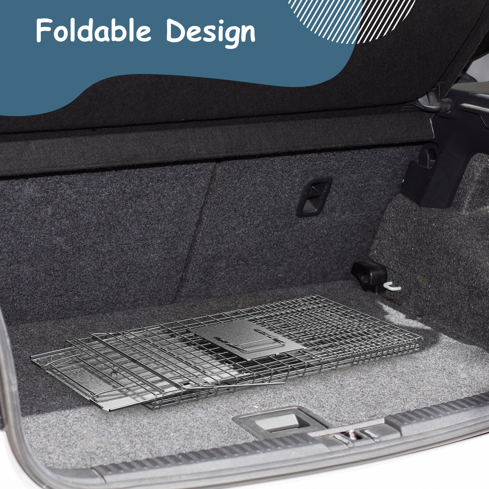 Live Animal Cage Trap 32" X 12.5" X 12" Humane Rodent Raccoon Cage w/Iron Door