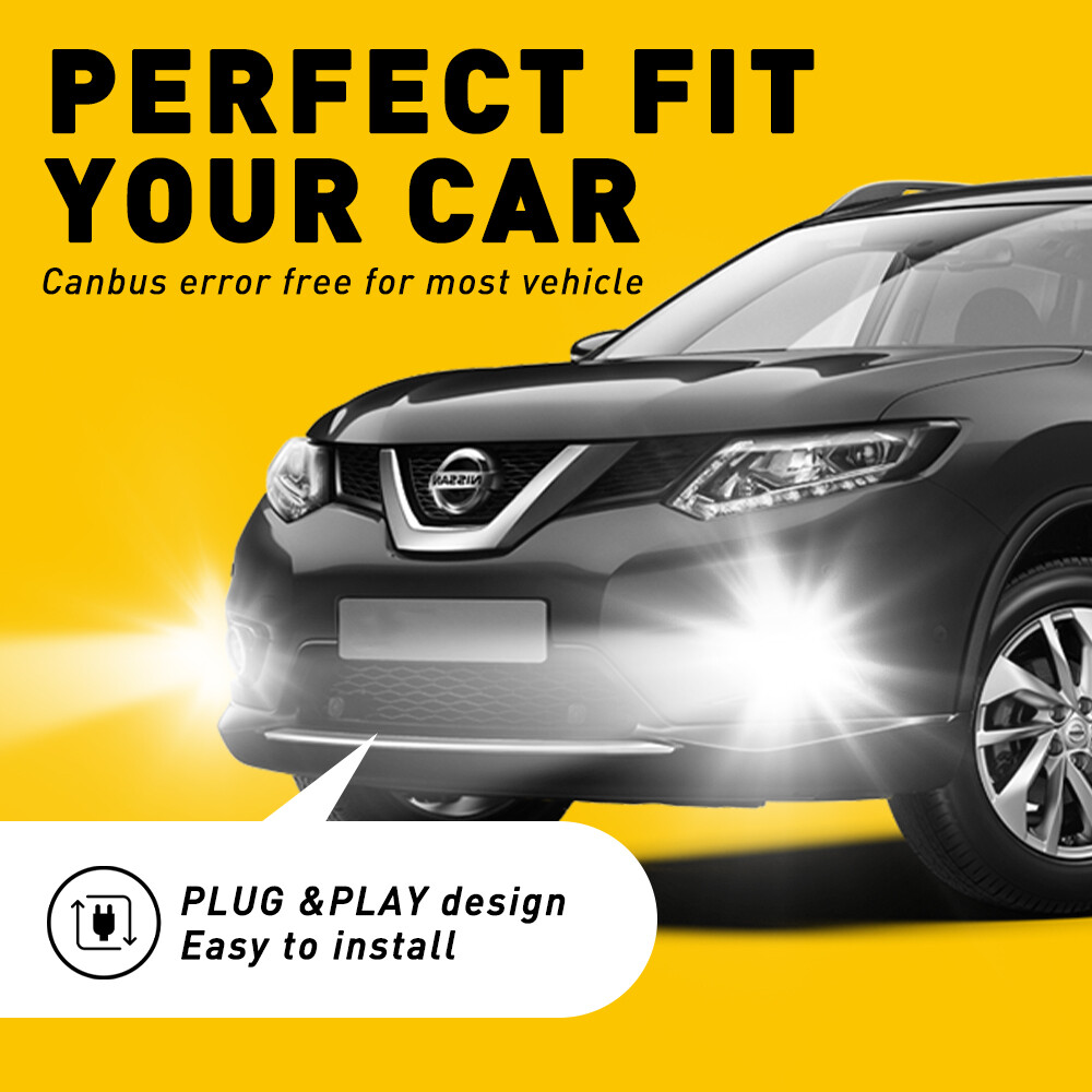 AUXITO 3157 3156 LED Reverse Backup Light Bulbs 6000K White 4000LM Super Bright